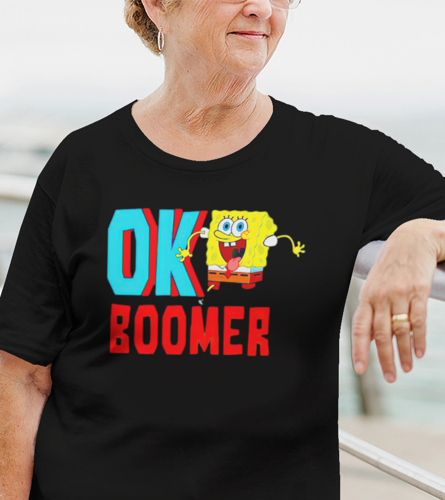 Spongebob Squarepants OK Boomer Meme Fun T-Shirt
