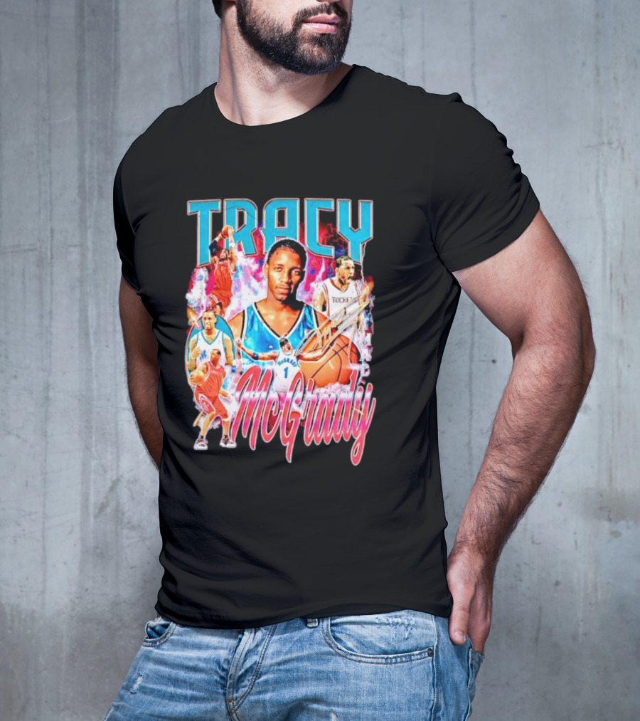 Tracy McGrady Basketball Rockets Legends TMAC T-Shirt
