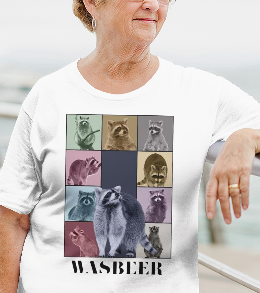 Wasbeer Raccoon Collage The Eras Tour T-Shirt