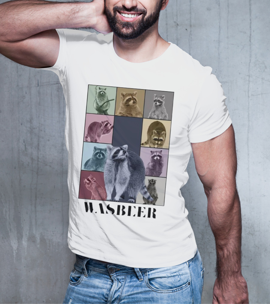 Wasbeer Raccoon Collage The Eras Tour T-Shirt