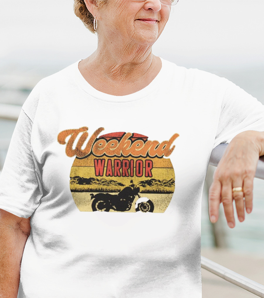 Weekend Warrior Motorbike Vintage Adventure T-Shirt