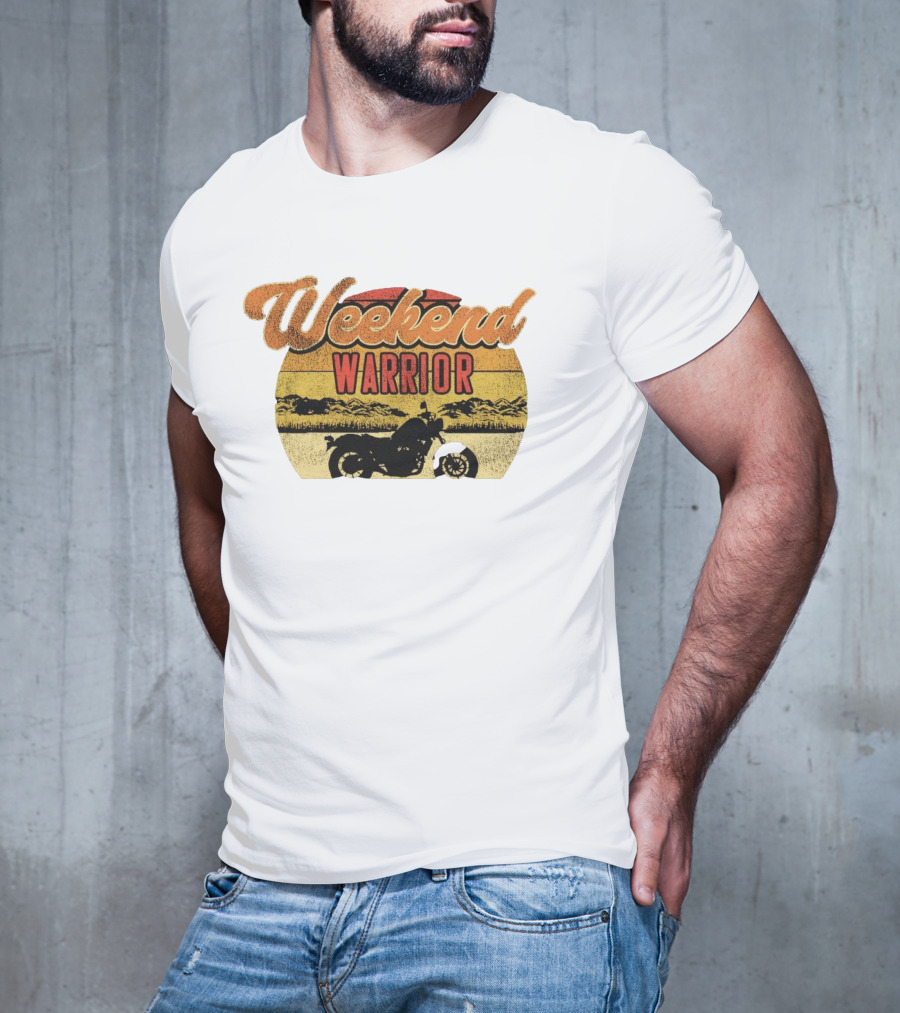 Weekend Warrior Motorbike Vintage Adventure T-Shirt