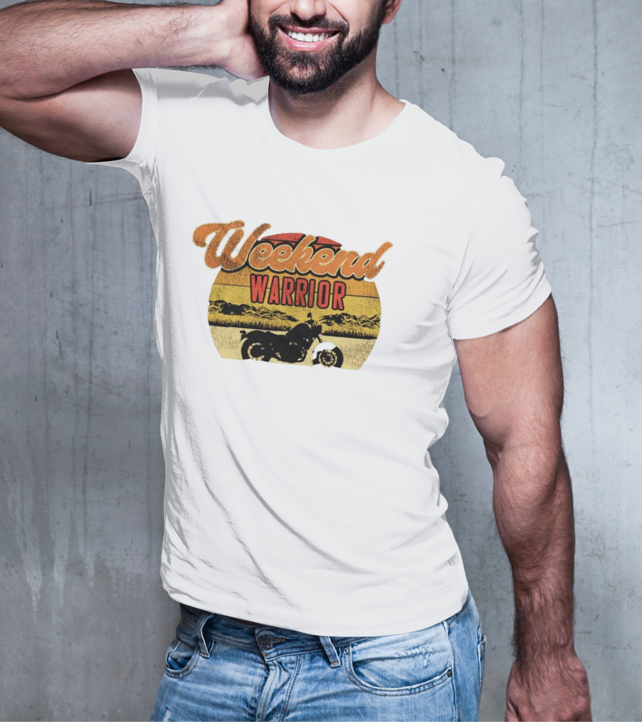 Weekend Warrior Motorbike Vintage Adventure T-Shirt