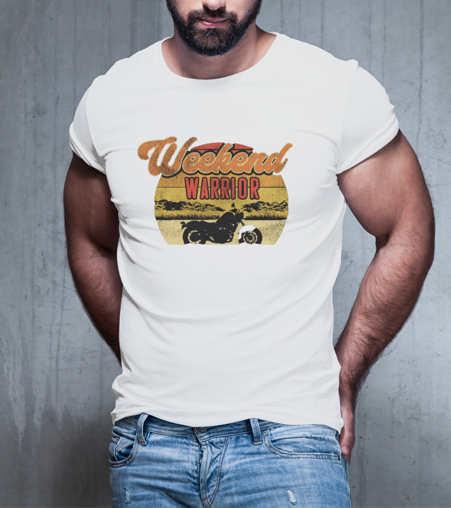 Weekend Warrior Motorbike Vintage Adventure T-Shirt