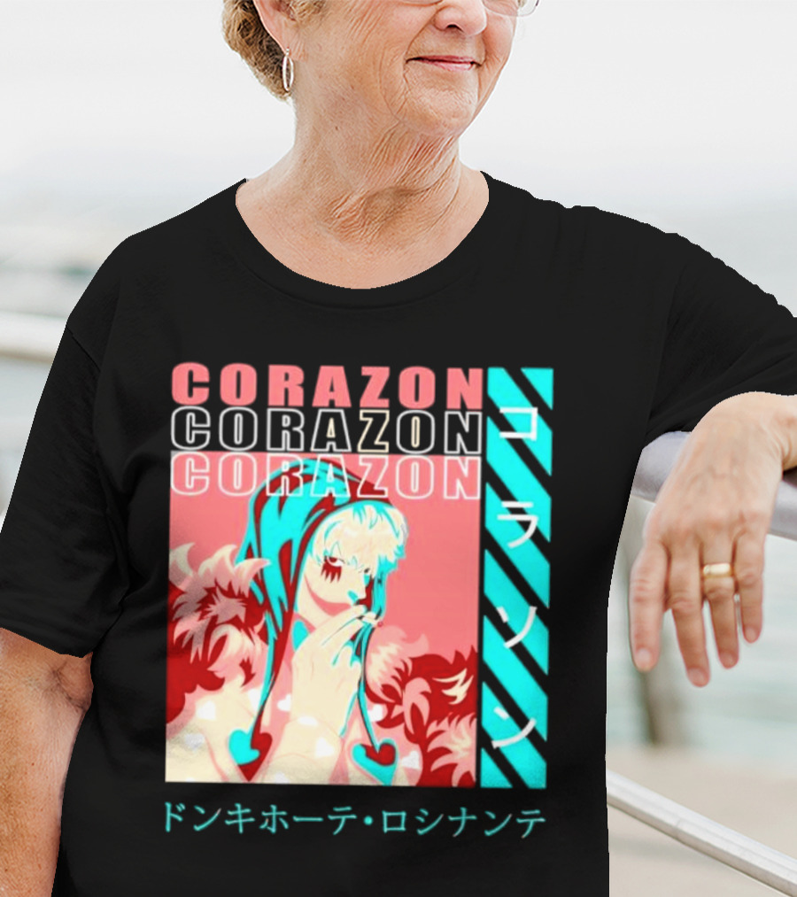 Corazon Donquixote Rosinante One Piece Manga Character T-Shirt