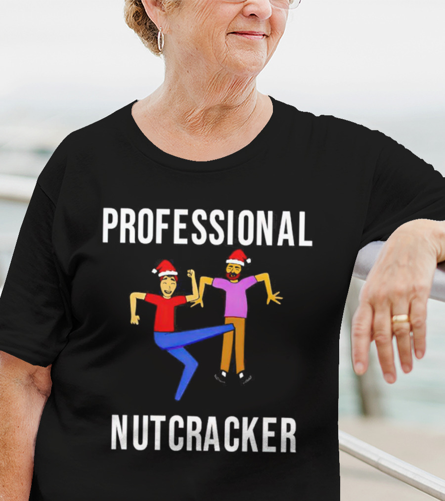 Professional Nutcracker Christmas Santa Hat Kick T-Shirt