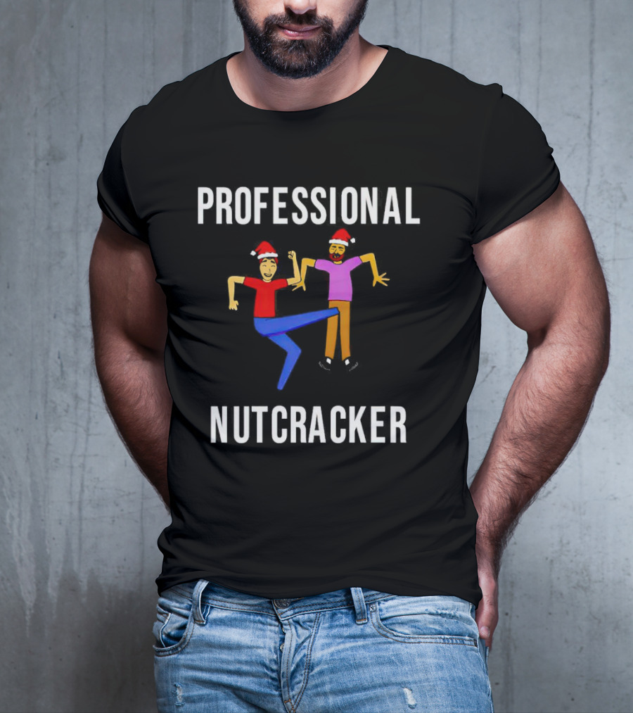 Professional Nutcracker Christmas Santa Hat Kick T-Shirt