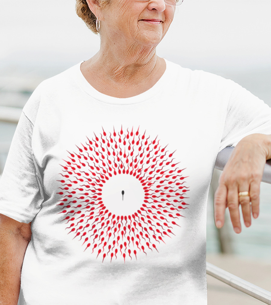 Autistic Tadpole Red Spiral Formation T-Shirt