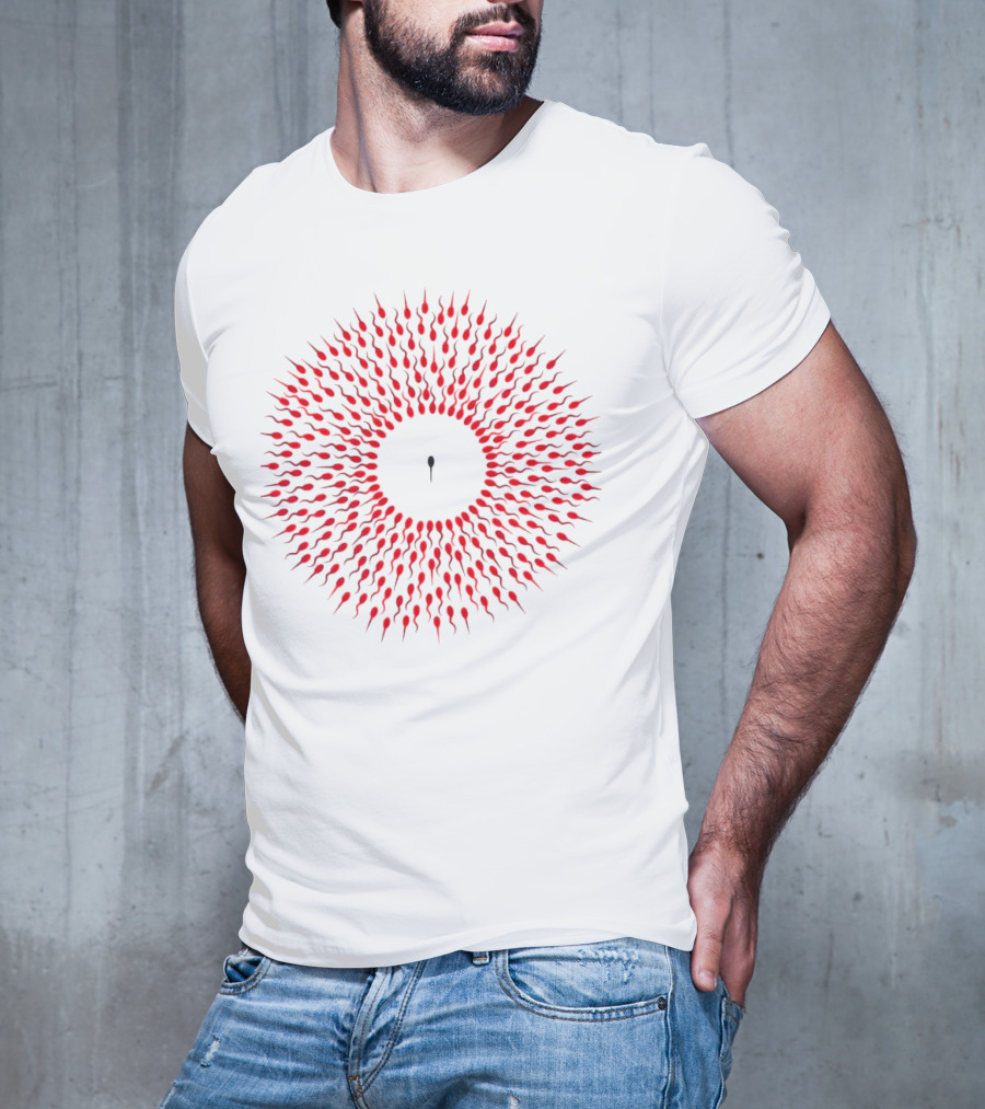 Autistic Tadpole Red Spiral Formation T-Shirt