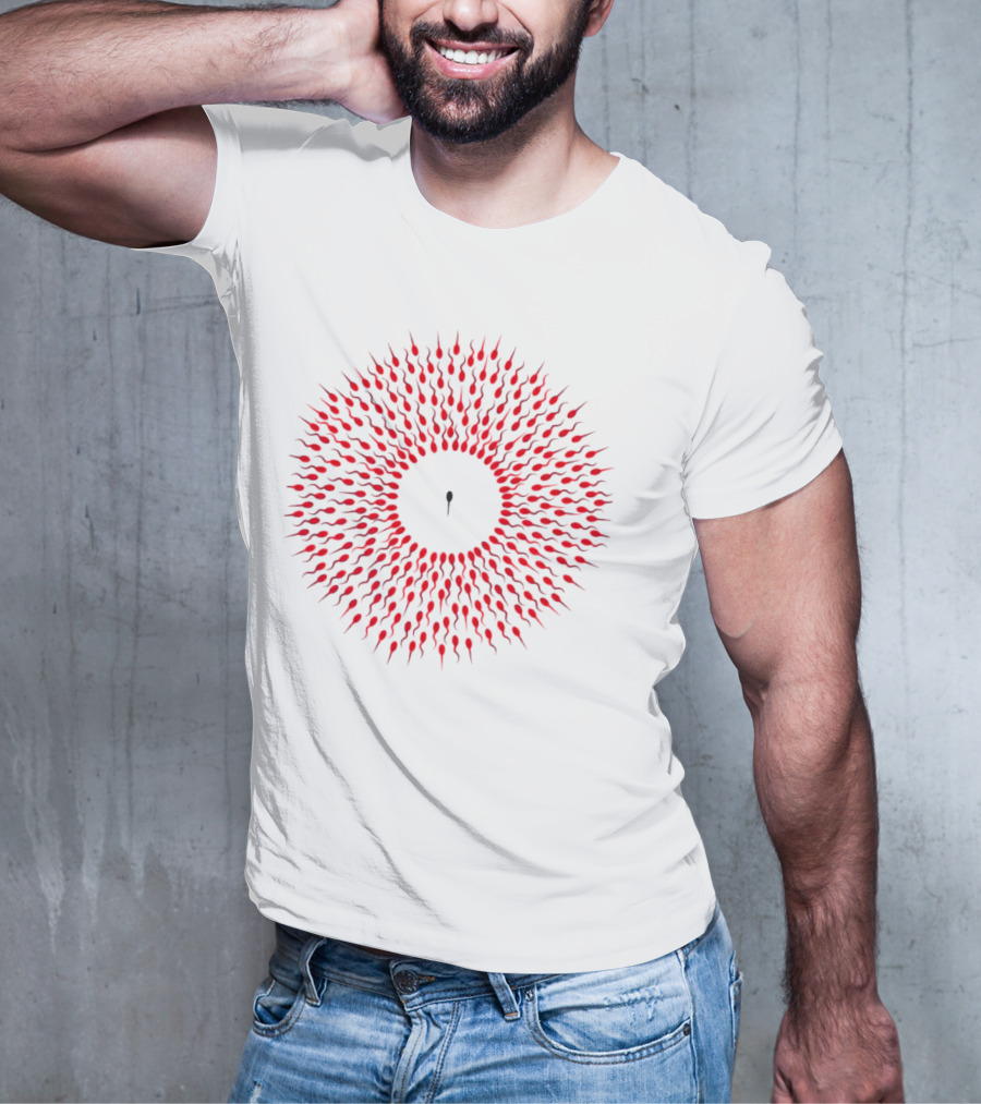 Autistic Tadpole Red Spiral Formation T-Shirt