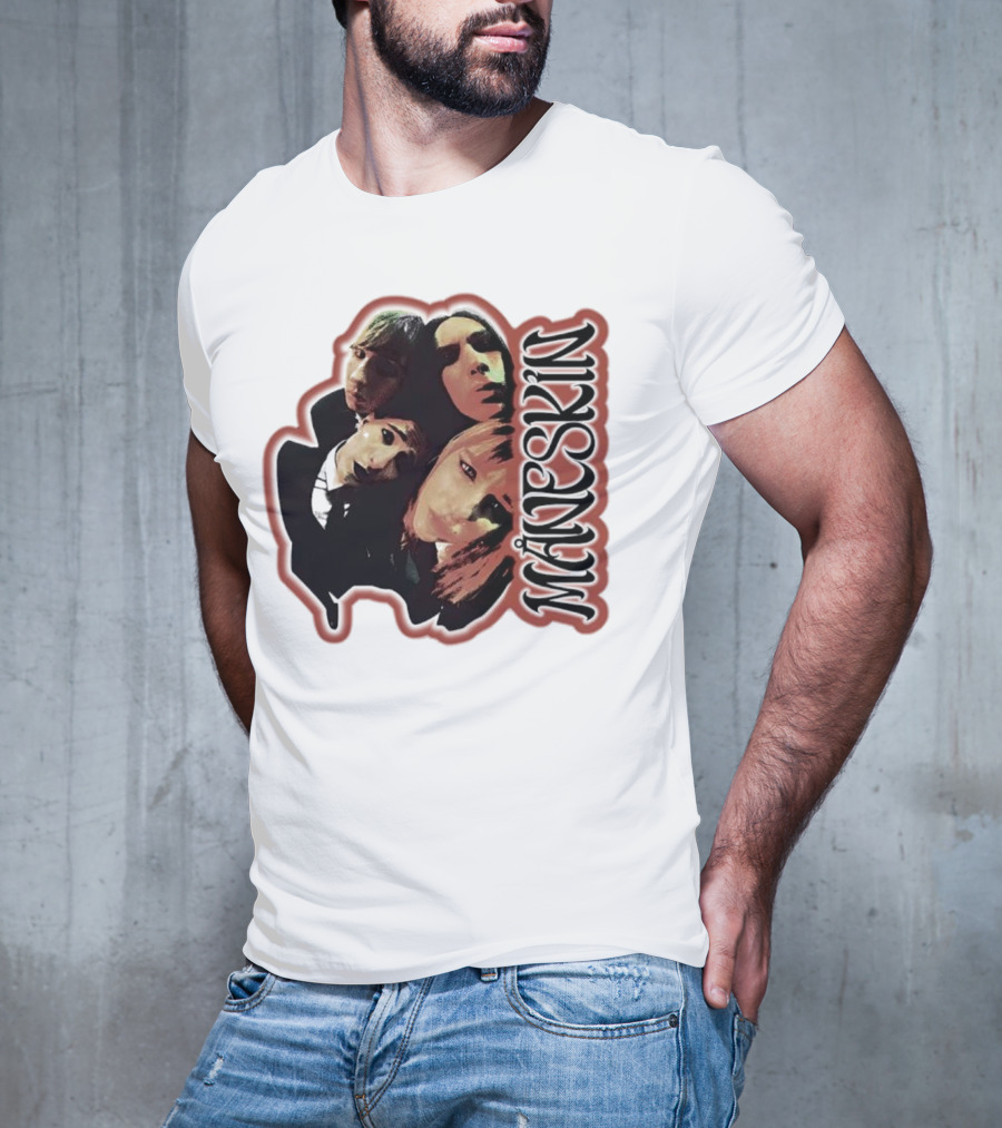 Maneskin Band Fisheye Style Group T-Shirt