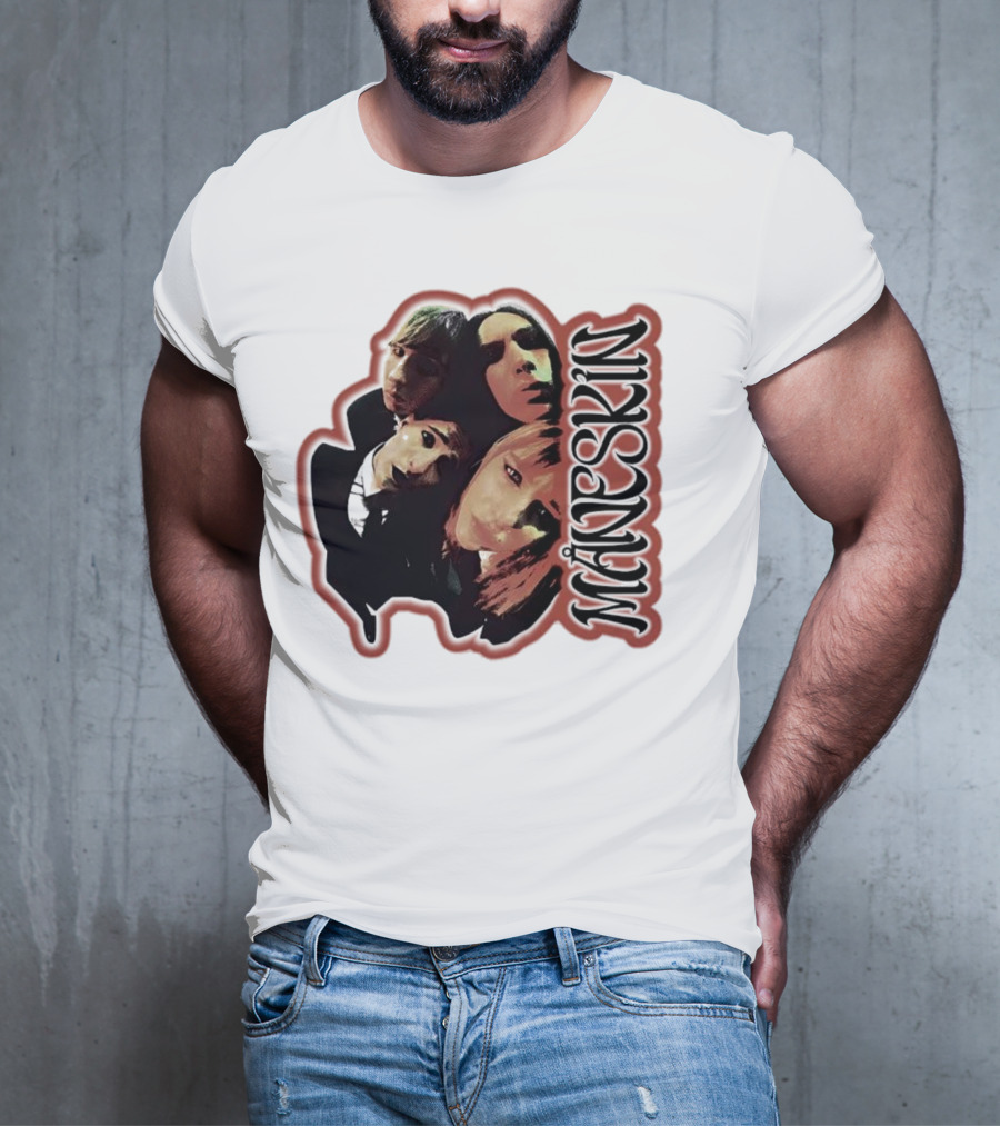 Maneskin Band Fisheye Style Group T-Shirt