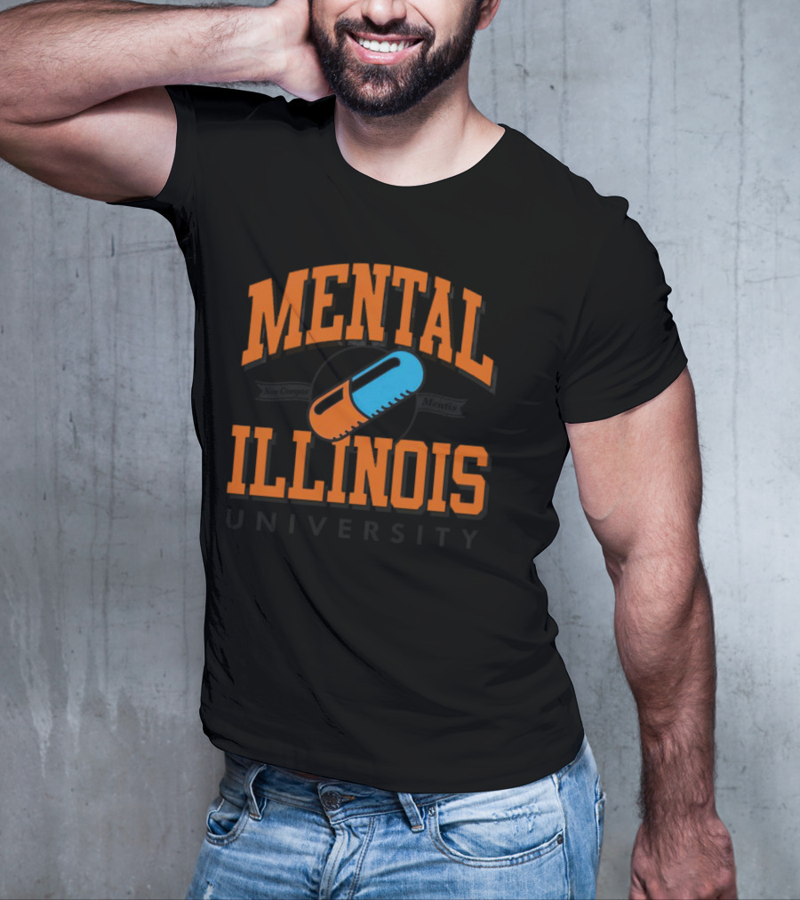Mental Illinois University Capsule Emblem T-Shirt