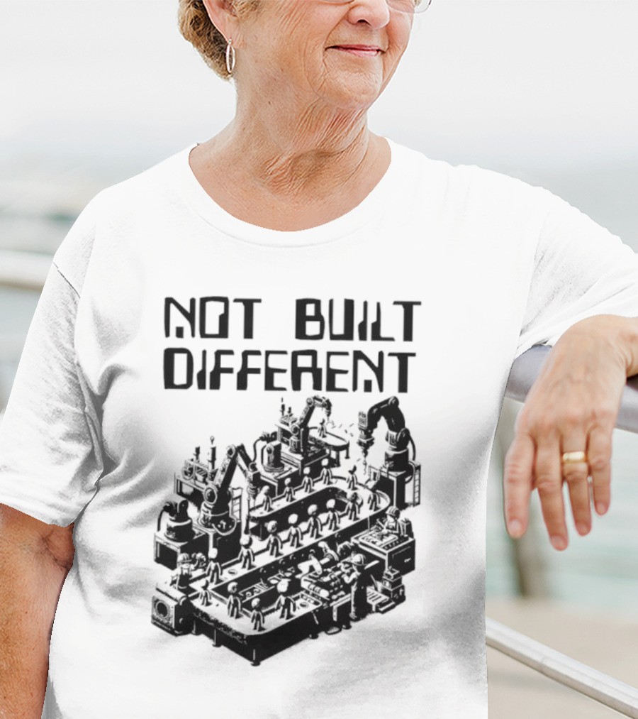 Not Built Different Assembly Line Robots T-Shirt