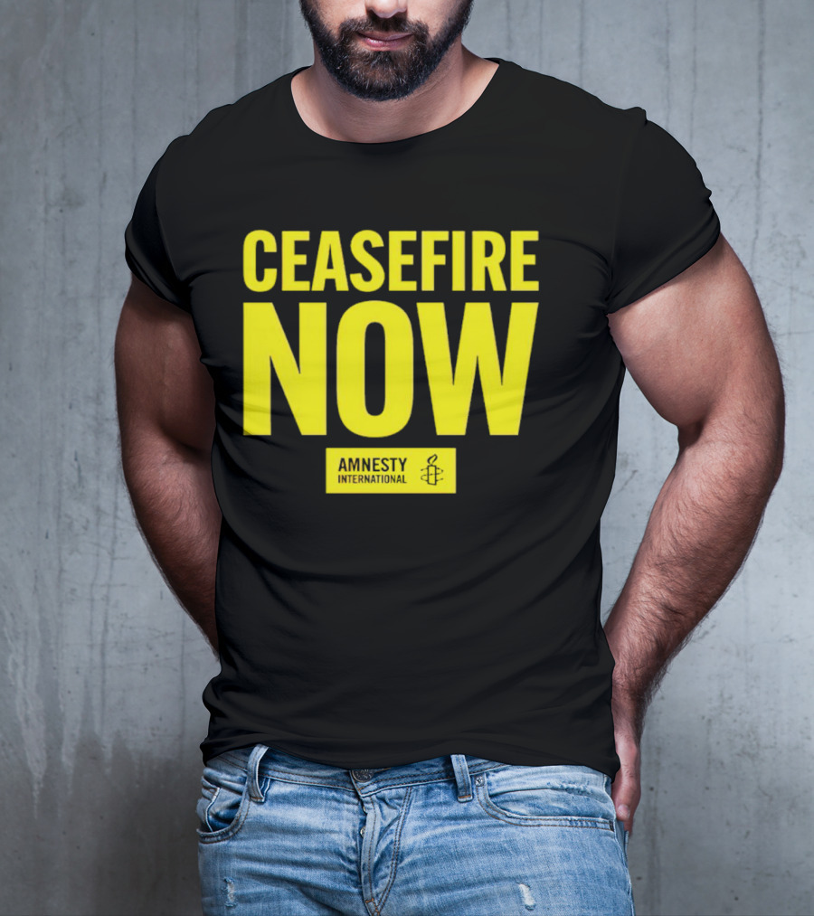 Ceasefire Now Amnesty International T-Shirt