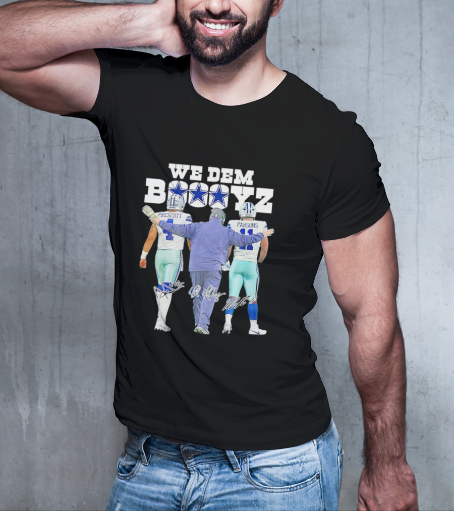 Dallas Cowboys We Dem Boyz Prescott Parsons Signatures T-Shirt