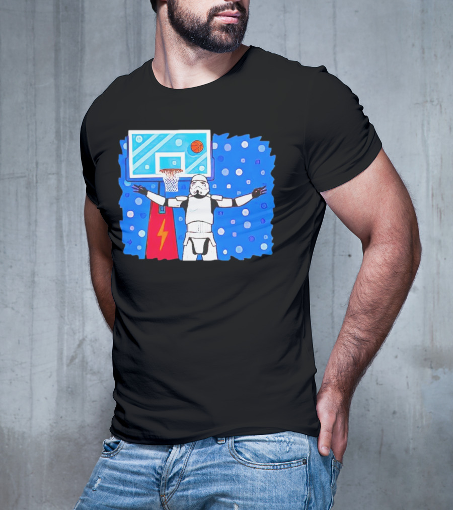 Stormtrooper Basketball No Look Shot T-Shirt
