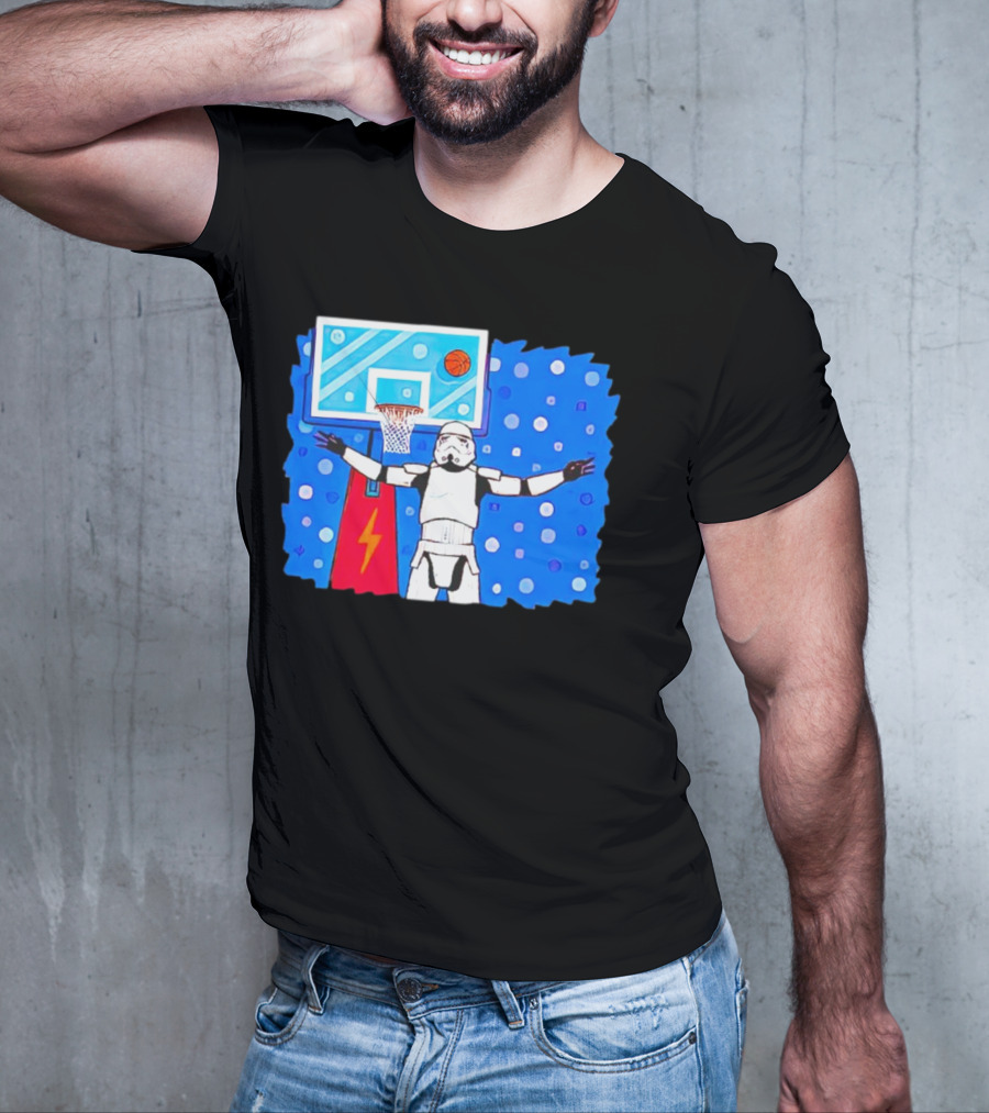 Stormtrooper Basketball No Look Shot T-Shirt