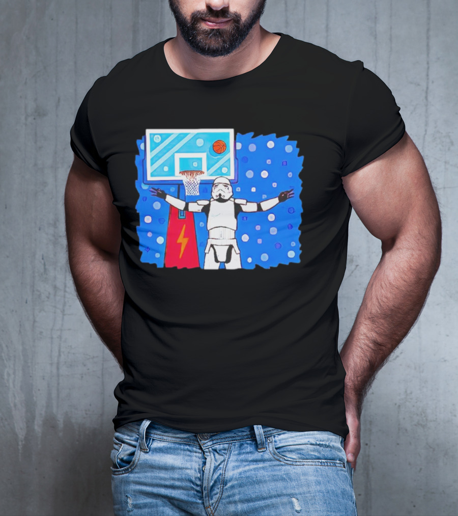 Stormtrooper Basketball No Look Shot T-Shirt