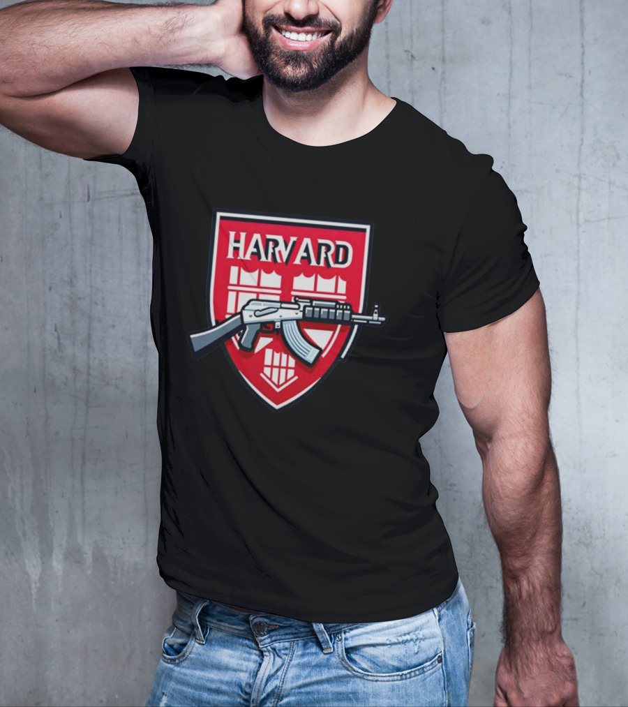 Dr. Eli David Harvard University AK-47 Shield T-Shirt