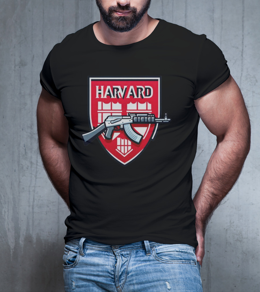 Dr. Eli David Harvard University AK-47 Shield T-Shirt