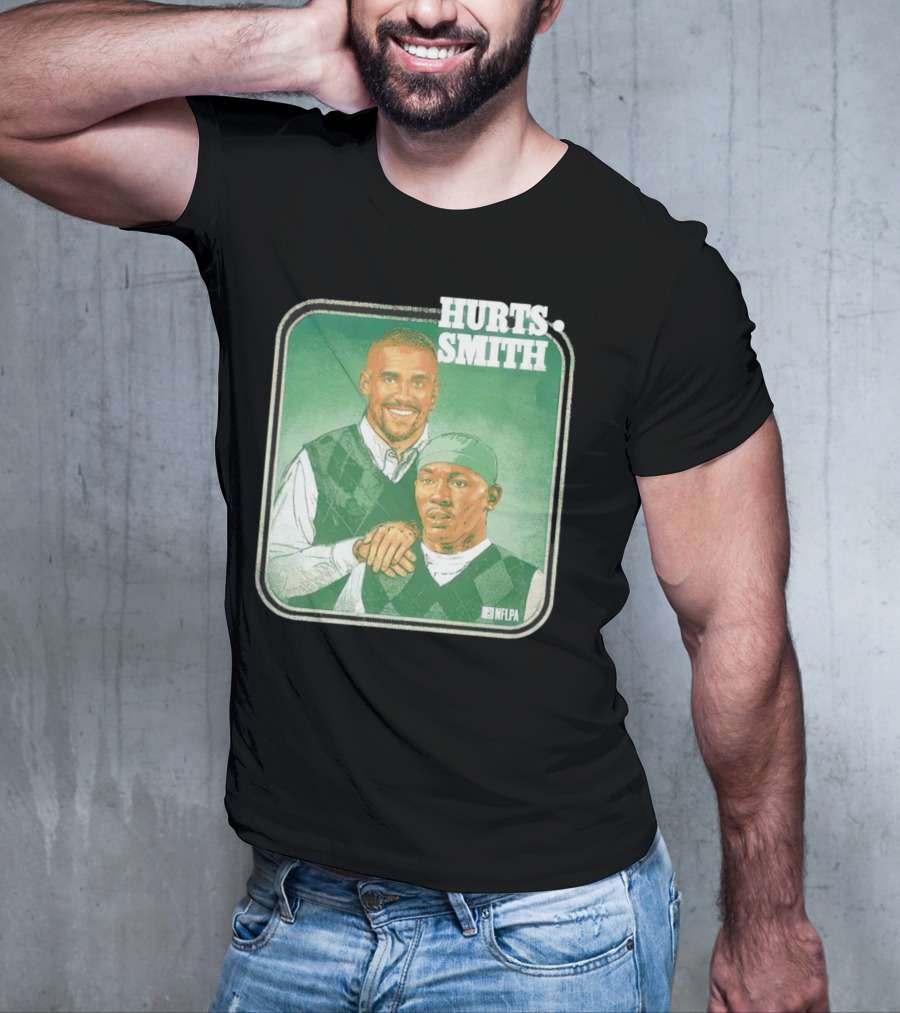Jalen Hurts DeVonta Smith Philadelphia Step Brothers NFLPA Football T-Shirt