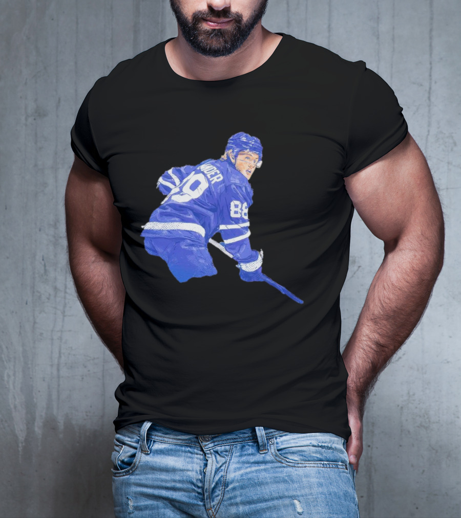 William Nylander Toronto Hockey Player Blue Jersey 88 T-Shirt