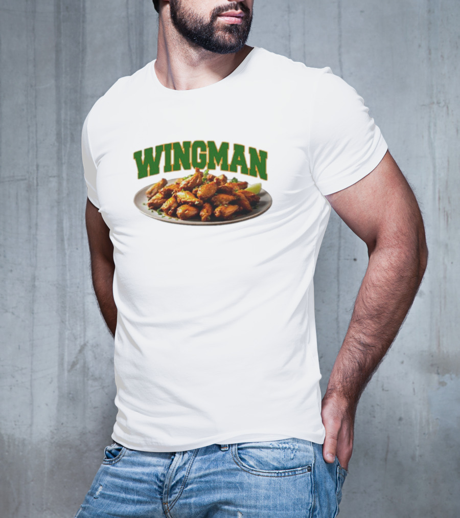 Wingman Chicken Wings Plate T-Shirt
