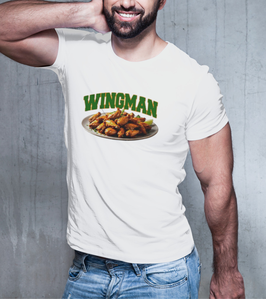 Wingman Chicken Wings Plate T-Shirt