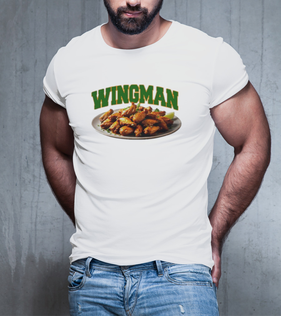 Wingman Chicken Wings Plate T-Shirt