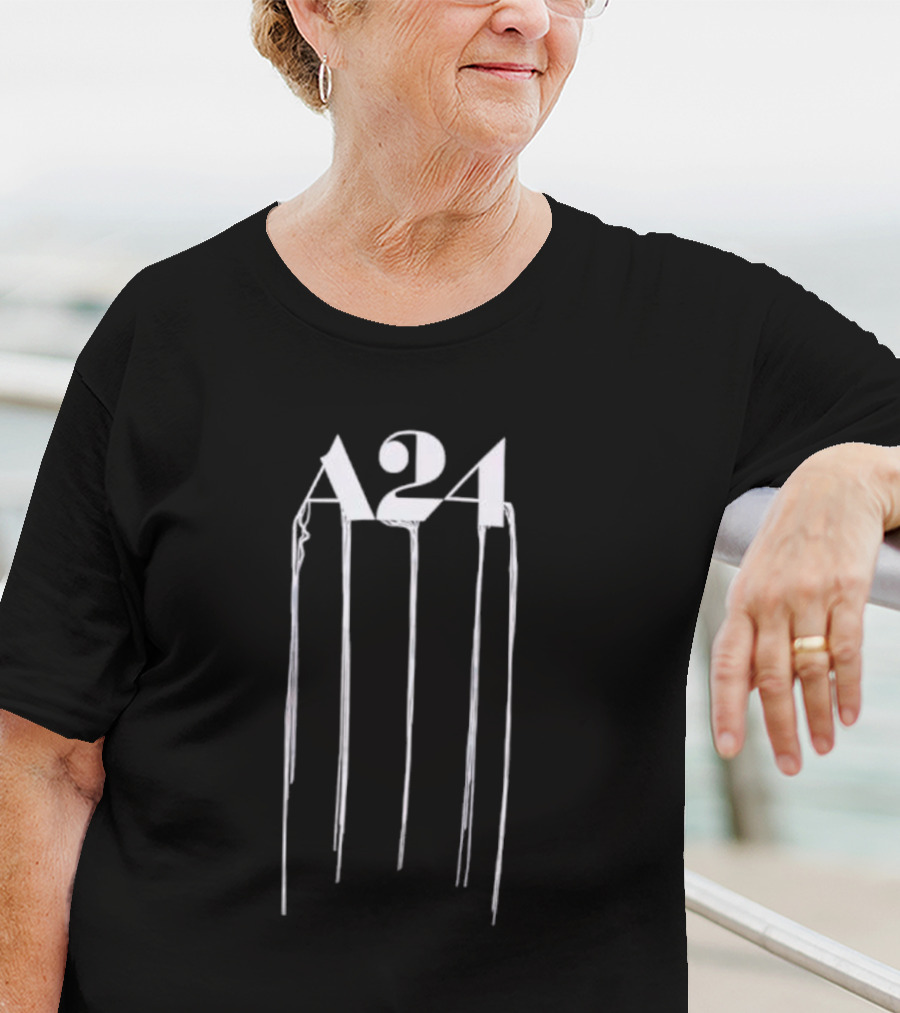 A24 Logo With Death Stranding Inspired Dripping Effect T-Shirt
