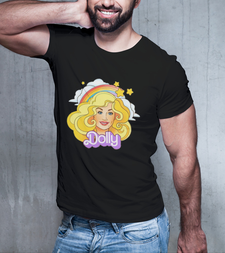 Dolly Rainbow Stars Iconic Doll T-Shirt