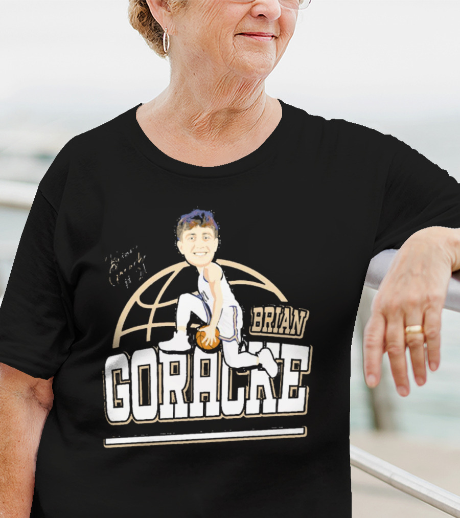 Brian Goracke Cartoon Signature Basketball T-Shirt