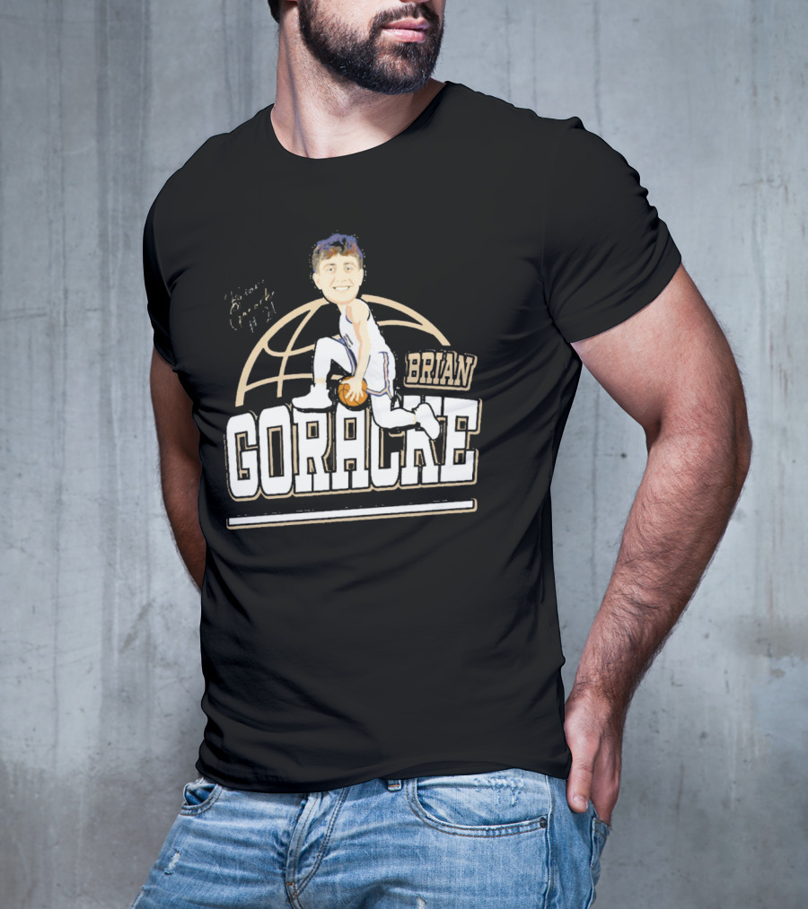 Brian Goracke Cartoon Signature Basketball T-Shirt