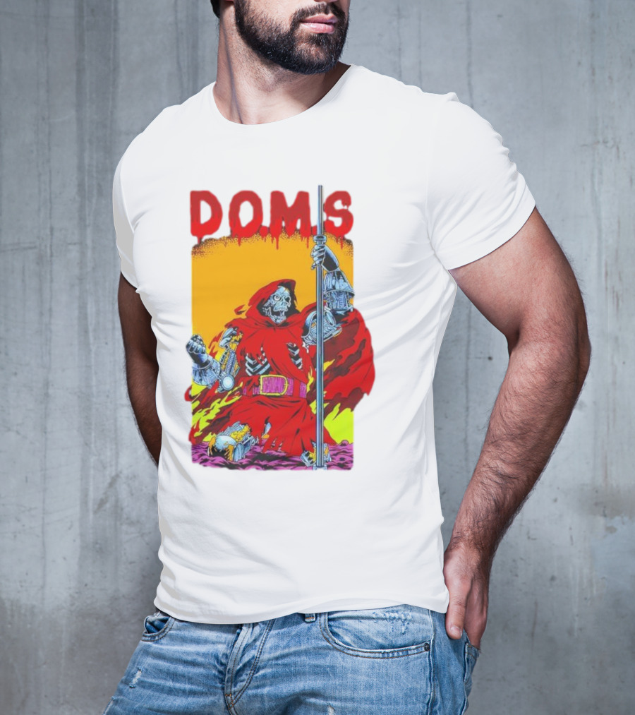 DOMS Warrior Skeleton Metal Armor Staff T-Shirt