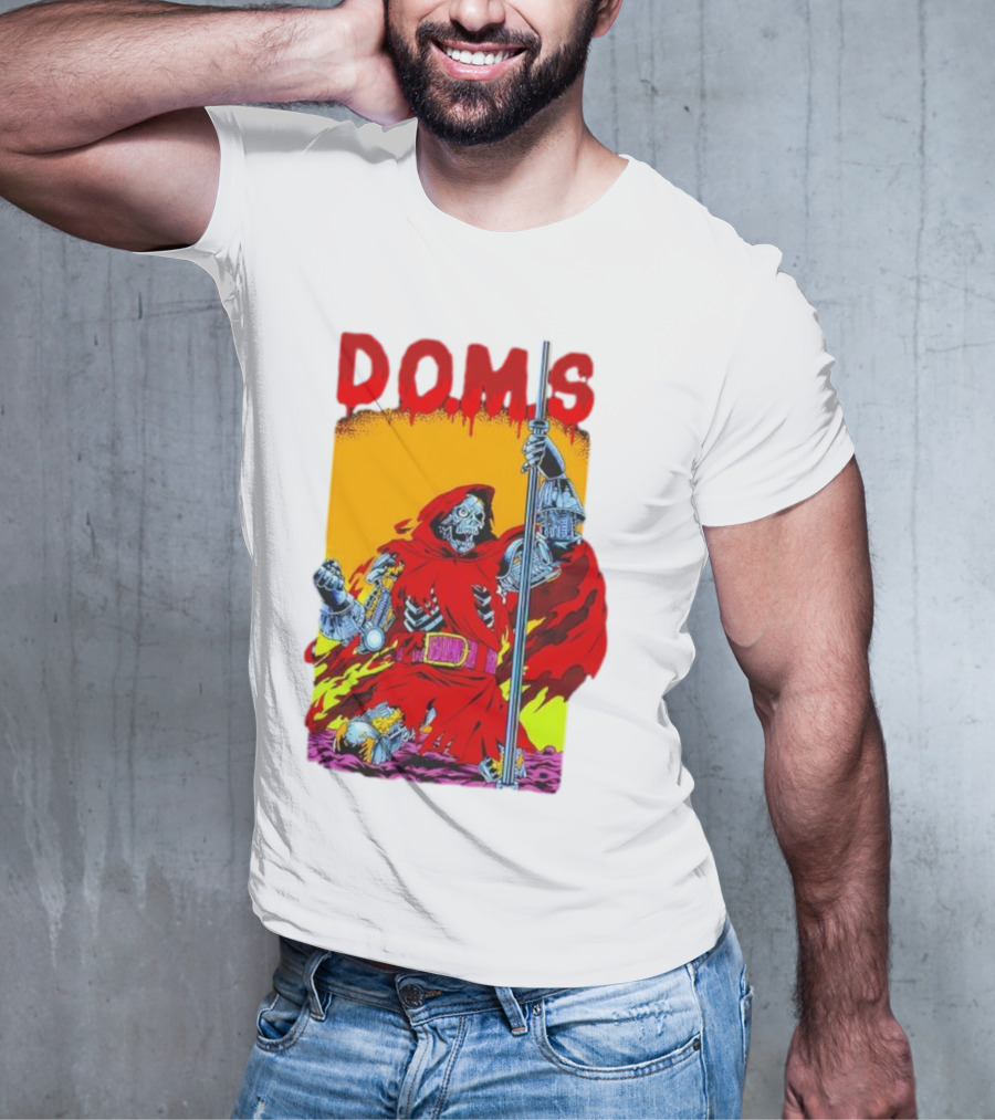 DOMS Warrior Skeleton Metal Armor Staff T-Shirt