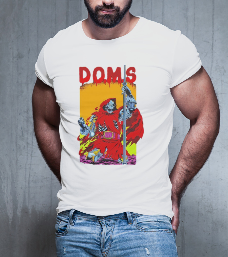 DOMS Warrior Skeleton Metal Armor Staff T-Shirt