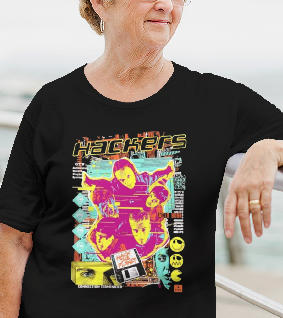 Hackers Acid Burn Connection Terminated Hack The Planet T-Shirt