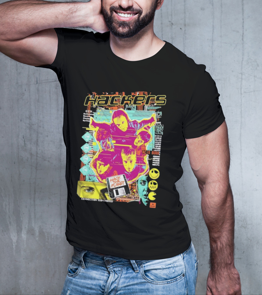 Hackers Acid Burn Connection Terminated Hack The Planet T-Shirt