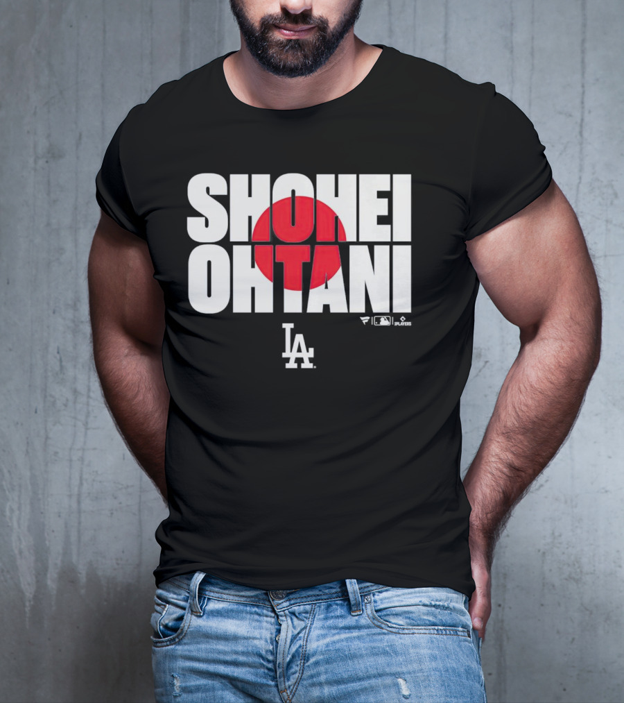 Shohei Ohtani Los Angeles Dodgers Japan Flag MLB Players T-Shirt