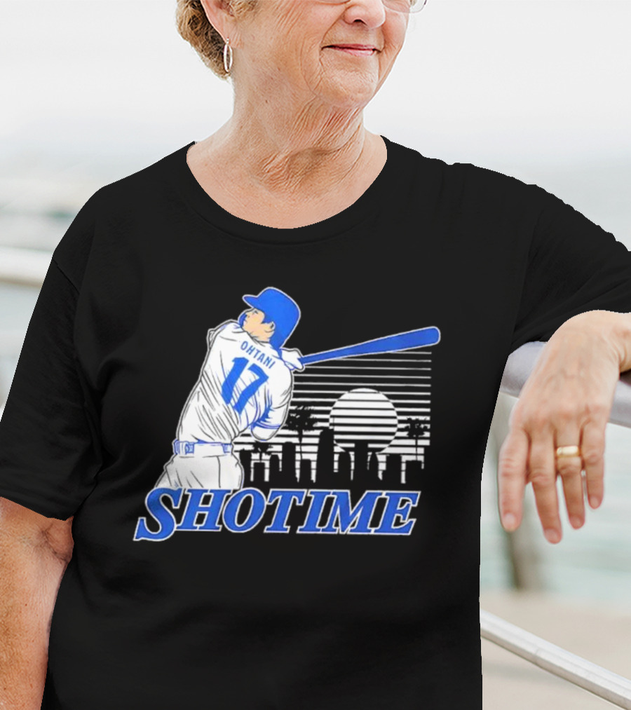 Shohei Ohtani Shotime Skyline Baseball Los Angeles Dodgers T-Shirt