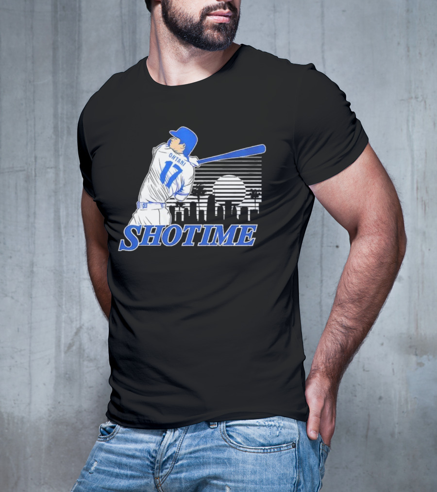 Shohei Ohtani Shotime Skyline Baseball Los Angeles Dodgers T-Shirt