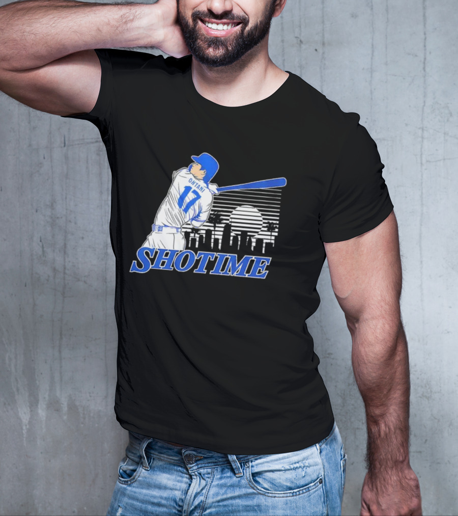 Shohei Ohtani Shotime Skyline Baseball Los Angeles Dodgers T-Shirt