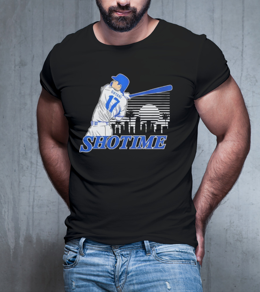 Shohei Ohtani Shotime Skyline Baseball Los Angeles Dodgers T-Shirt