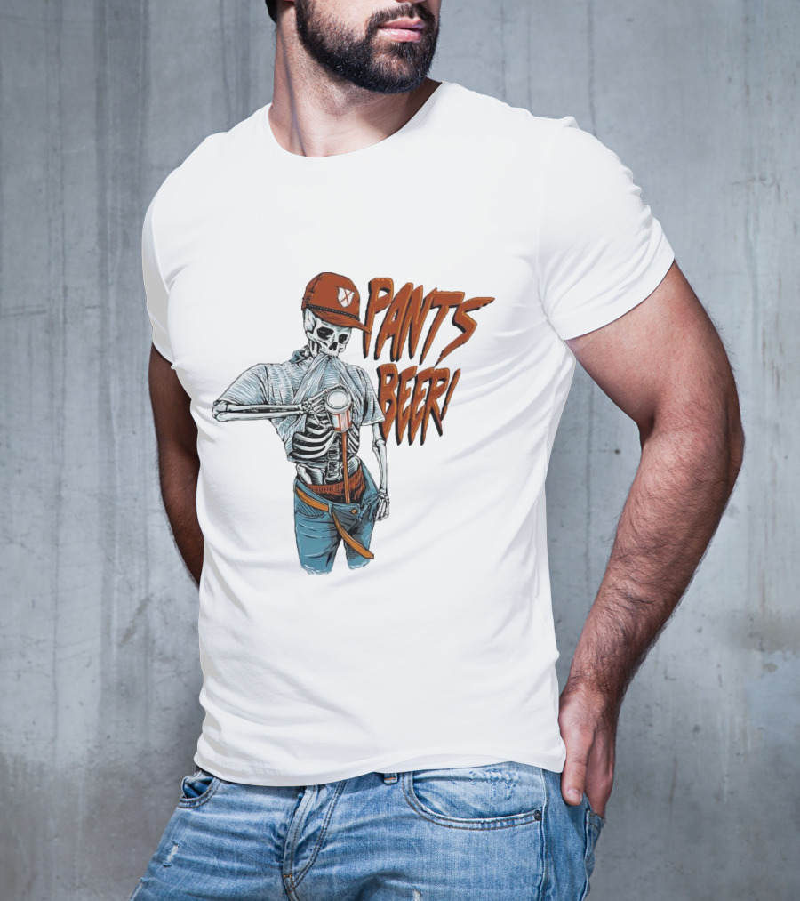 Skeleton Pants Beer T-Shirt