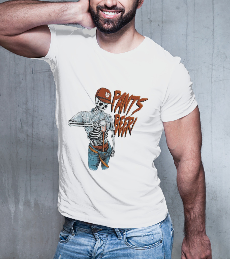 Skeleton Pants Beer T-Shirt