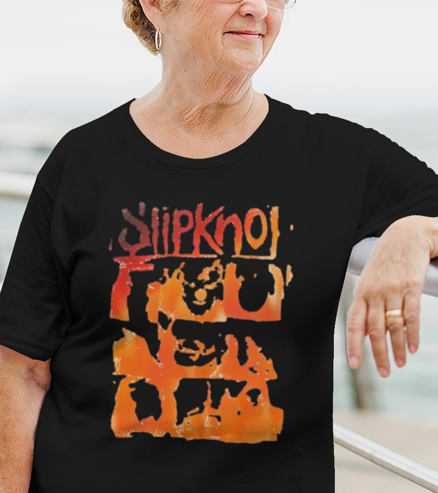 Slipknot The End So Far Orange Mask Grid T-Shirt