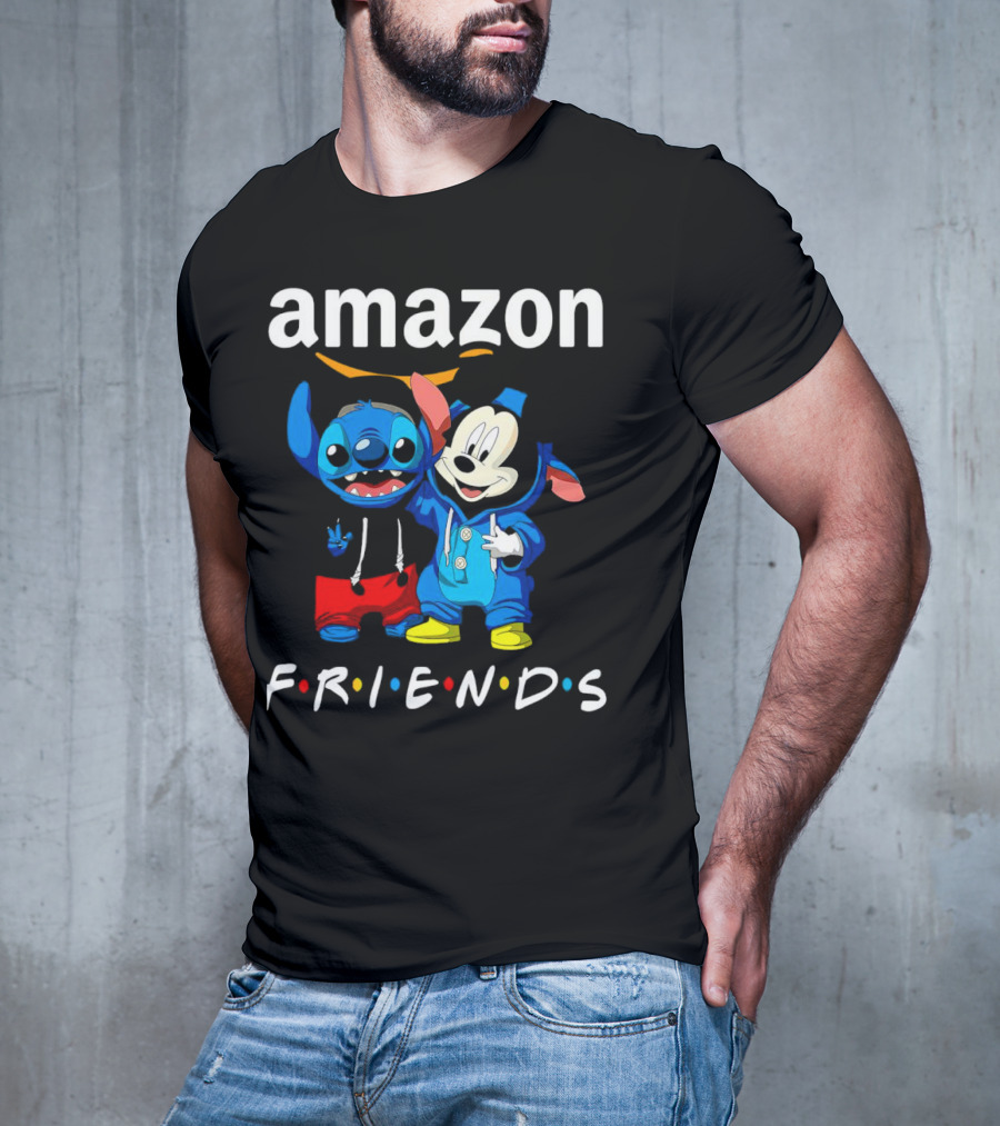Stitch Mickey Amazon Friends Hoodie Characters T-Shirt