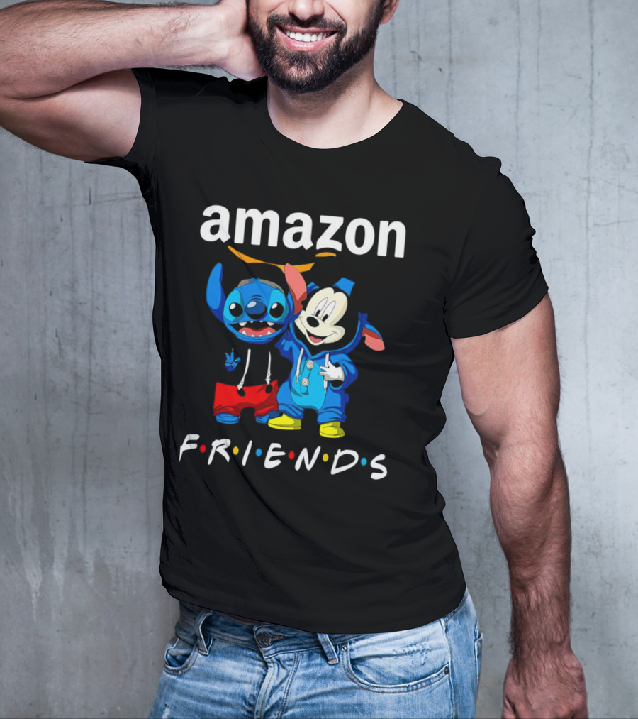 Stitch Mickey Amazon Friends Hoodie Characters T-Shirt