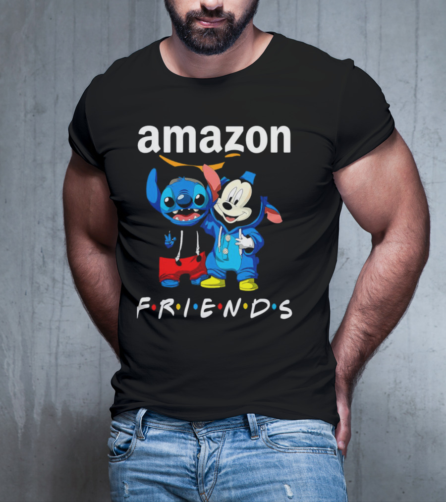 Stitch Mickey Amazon Friends Hoodie Characters T-Shirt